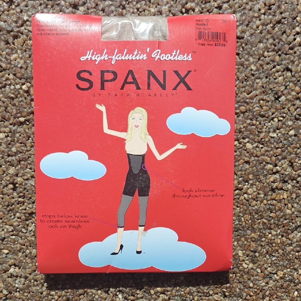SPANX High-Falutin' Footless Shapewear in Nude
